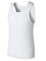 Hanes Boys' Tank Undershirt, EcoSmart Cotton Shirt, Multiple Packs Available, White, Small