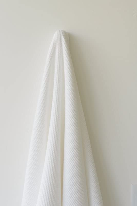 Cozy Earth White Waffle Bath Towels