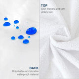 Full Size Mattress Protector Zippered, Soft Terry Surface Mattress Cover for Kids, 6-Side Waterproof Mattress Encasement, Well Made Zipper, Noiseless, for Standard Full Mattress (10-14 Inch) 54X75