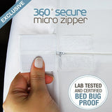 SafeRest Premium 9" Thick Box Spring Encasement - Waterproof - Breathable, Noiseless and Vinyl Free - Fits Up to 9" - Twin