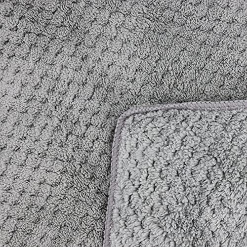 YTYC Towels,39x78 Inch Oversized Bath Sheets Towels for Adults Luxury Bath Towels Extra Large Sets for Bathroom Super Soft Highly Absorbent Microfiber Shower Towels 80% Polyester (Grey,2 Piece)