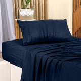 Utopia Bedding Twin Bed Sheets Set - 3 Piece Bedding - Brushed Microfiber - Shrinkage and Fade Resistant - Easy Care (Twin, Navy)