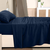 Utopia Bedding Twin Bed Sheets Set - 3 Piece Bedding - Brushed Microfiber - Shrinkage and Fade Resistant - Easy Care (Twin, Navy)