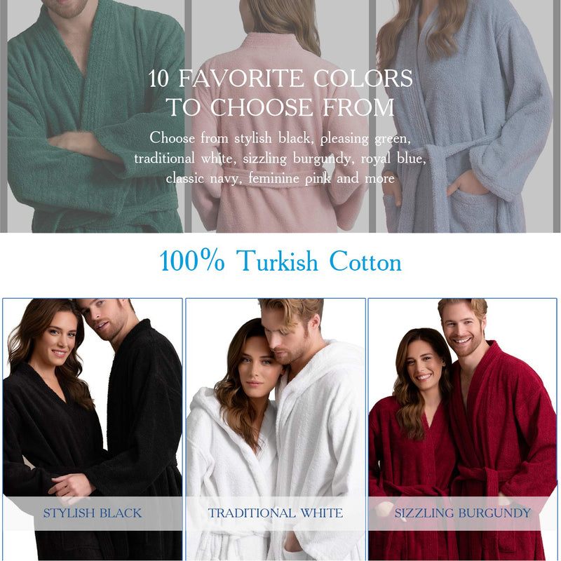 Soft Touch Linen Premium Women's Terry Cloth Bathrobe - Absorbent Terr ...