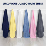 SALBAKOS - Turkish Bath Sheet - Luxury & Quick Dry Bath Sheet Made with 100% Turkish Cotton, Absorbent & Ultra Comfy Sheets for Hotels & Spa | 40"x80" (Navy)