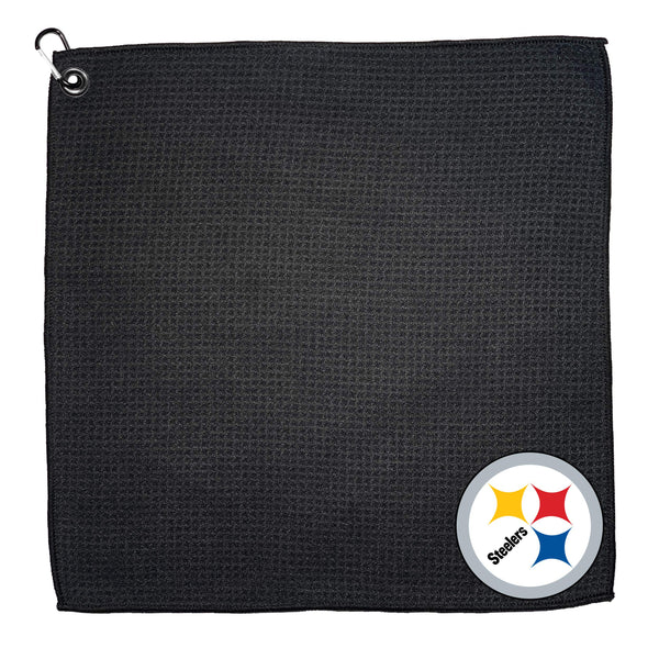 Team Golf NFL Pittsburgh Steelers Microfiber Golf Towel, 15x15 (Multicolor)