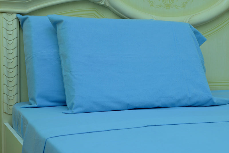 Cotton Solid Colored Bed Sheet Set