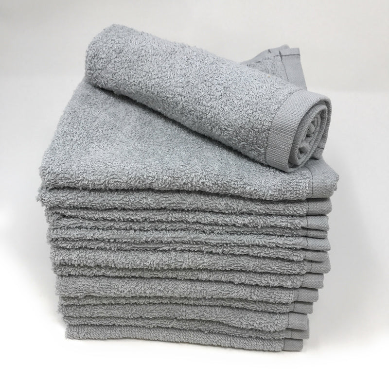 Soft Textiles Washcloths Towel 12-24 Pack Solid Color 100% Cotton Baby Face Towel Set 12 inchx12 inch Wholesale Lot, Size: 12 x 12, Beige